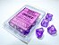 Borealis® Purple/white Luminary™ Set of Ten Luminary™ d10s- Importado - Imagem 1