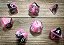 Gemini® Polyhedral Black-Pink/white 7-Die Set - Importado - Imagem 1