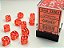 Translucent 12mm d6 Orange/white Dice Block™ (36 dice)  - Importado - Imagem 1