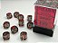 Translucent 12mm d6 Smoke/red Dice Block™ (36 dice) - Importado - Imagem 1