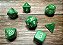 Kit de Dados - Opaque Green/white Polyhedral 7-Die Set - Importado - Imagem 1