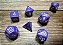 Kit de Dados - Opaque Purple/white Polyhedral 7-Die Set - Importado - Imagem 1