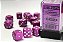 Opaque Light Purple/white 16mm d6 Dice Block (12 dice) - Importado - Imagem 1