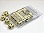Opaque Ivory/black Set of Ten d10s - Importado - Imagem 1