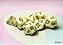 Opaque Pastel Yellow/black Polyhedral 7-Dice Set - Imagem 1