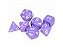 Kit de Dados - Opaco - Roxo e Branco - 7 Dados - Importado - Imagem 2
