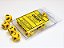 Opaque Yellow/black Set of Ten d10s - Imagem 1