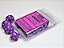Opaque Purple/white Set of Ten d10s - Imagem 1