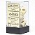 Kit de Dados - Opaco - Ivory with Black - 7 Dados - Importado - Imagem 1