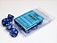 Opaque Blue/white Set of Ten d10s - Imagem 1