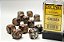 Lustrous Gold/silver 16mm d6 Dice Block (12 dice) - Imagem 1