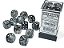 Borealis Light Smoke/silver Luminary 16mm d6 Dice Block (12 dice) - Imagem 1