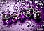 Translucent Purple/white Polyhedral 7-Dice Set - Imagem 1
