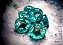 Translucent Teal/white Polyhedral 7-Dice Set - Imagem 1