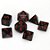 Kit de Dados - Opaco Black with Red - Importado - Imagem 1