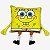 Almofada 2 em 1 Manta c/Ziper Bob Esponja - 10065397 - Imagem 1
