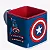 Caneca Capitão América 3D Cubo Cerâmica 300ml,- ZC  10024480 - Imagem 2