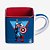 Caneca Capitão América 3D Cubo Cerâmica 300ml,- ZC  10024480 - Imagem 1