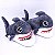 Pantufa 3D Tubarão - Zona Criativa 10071589 Tam:P Cor:Cinza - Imagem 2