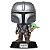 The Mandalorian with Grogu 818 Pop Funko Star Wars - Imagem 2