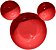 Bowl Melamine Orelha Mickey Vermelho 450ml  Tuut - 26975 - Imagem 1