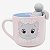 Caneca com Infusor Chá I Love Cats 350ml -  ZC - 10026573 - Imagem 1