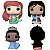 Princesas Disney Ariel Mulan e Tiana Pack4 Funko Bitty Pop - Imagem 3