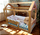 CAMA CASINHA ENTRADA PELAS LATERAIS MONTESSORIANA PADRÃO SOLTEIRO PENAFORT  88X188 CORAÇÃO - Imagem 2