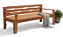 Banco Namoradeira Penafort 180x60x44 Ondulado - Imagem 1