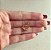 Piercing de Pressão Aspen Duplo de Bolinhas de Zircônias Diamond Dourado - Imagem 3