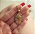Corrente Medalha Nossa Senhora de Guadalupe com Zircônia Colorida Dourado - Imagem 1