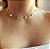 Chocker/Gargantilha Inspired Flor Pérolado Dourado - Imagem 2