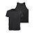 Kit Camiseta e Regata Vista Rock Dry Fit Liso Preto - Imagem 1