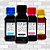 KIT Refil de Tinta Epson Cor Ciano, Magenta, Yellow e Black - (70ml Cada Frasco) - Imagem 1