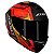 Capacete AXXIS Draken Vector Fosco Preto, Vermelho e Dourado - Imagem 9