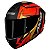 Capacete AXXIS Draken Vector Fosco Preto, Vermelho e Dourado - Imagem 7