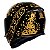 Capacete Axxis Eagle Breaking Gloss Preto e Dourado - Imagem 4