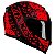 Capacete Axxis Eagle Breaking Preto Fosco e Vermelho - Imagem 1