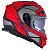 Capacete Ls2 Storm Ff800 Faster Vermelho Fosco/Titanium (com viseira solar) - Imagem 1