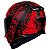 COMBO - Capacete Axxis Eagle Breaking Preto Fosco e Vermelho - Imagem 3