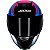 Capacete Axxis Eagle Tecno Preto Gloss Pink e Azul - Imagem 3