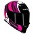 Capacete Axxis Eagle Tecno Preto Gloss Rosa e Roxo - Imagem 1