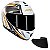 COMBO - Capacete AXXIS Draken Vector Branco e Dourado - Imagem 1