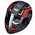 Capacete Peels Icon Silverstone Preto Fosco e Vermelho - Imagem 3