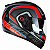 Capacete Peels Icon Silverstone Preto Fosco e Vermelho - Imagem 1