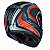 Capacete Peels Icon Silverstone Preto Fosco e Vermelho - Imagem 2