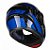 Capacete Articulado Peels U-RB2 Dynamic Preto e Azul com viseira solar - Imagem 4