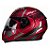 Capacete Articulado Peels U-RB2 Dynamic Vermelho Fosco e Grafite com viseira solar - Imagem 3