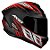 Capacete Axxis Draken Racer Preto Fosco, Vermelho e Cinza - Imagem 1