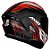 COMBO - Capacete Axxis Draken Racer Preto Fosco, Vermelho e Cinza - Imagem 2